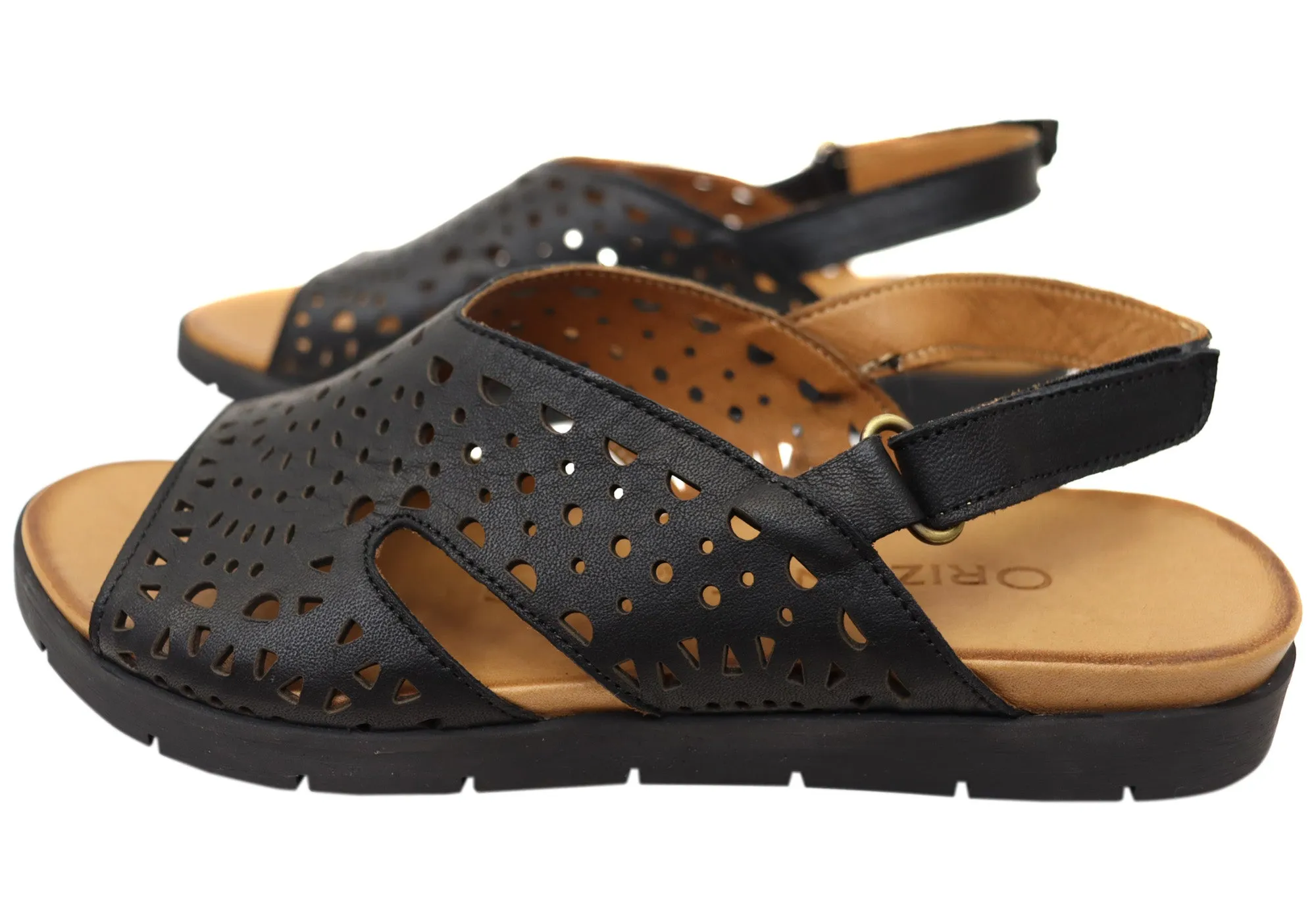 Orizonte Arkia Womens Comfortable European Leather Sandals