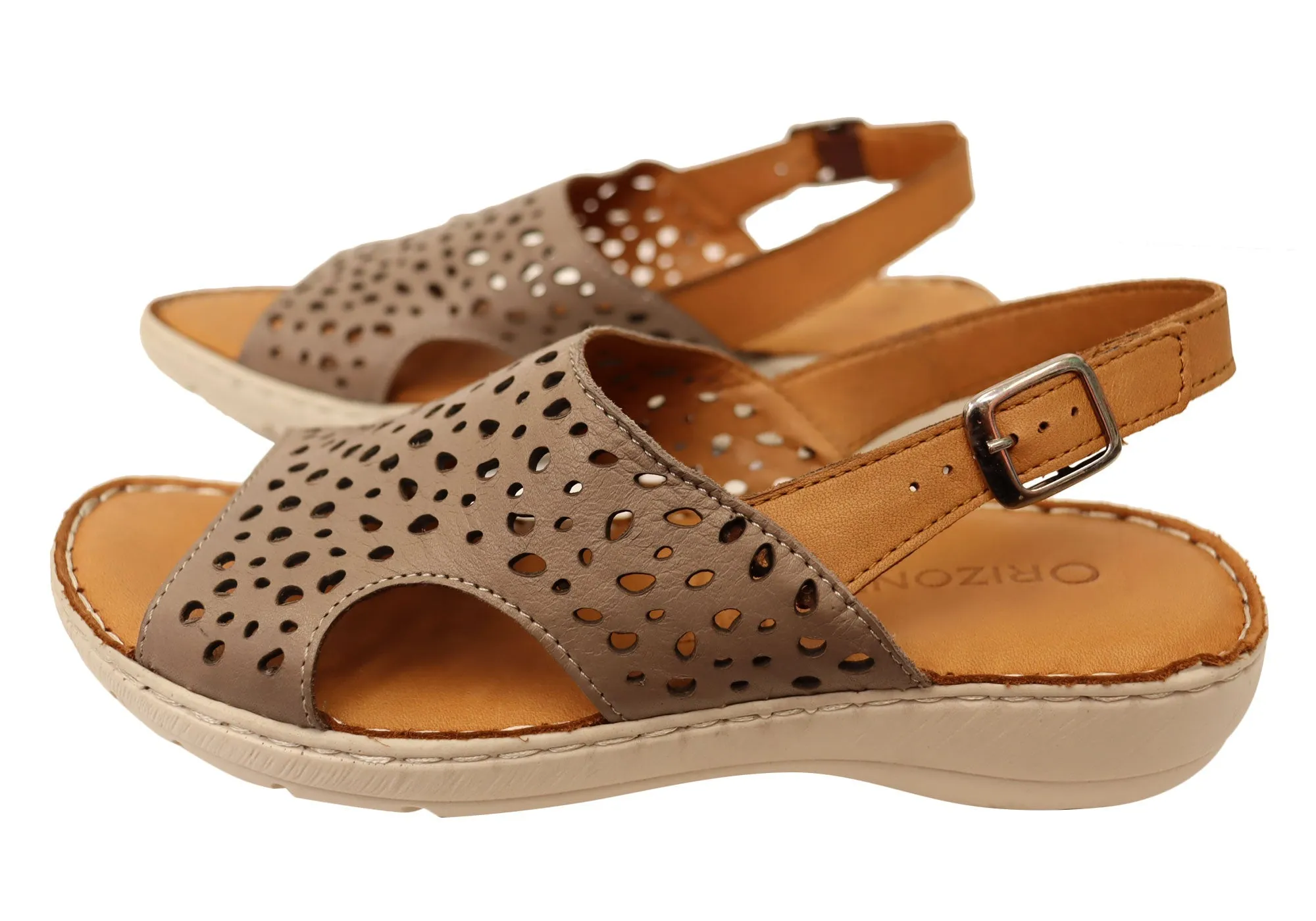 Orizonte Costena Womens European Comfortable Leather Sandals