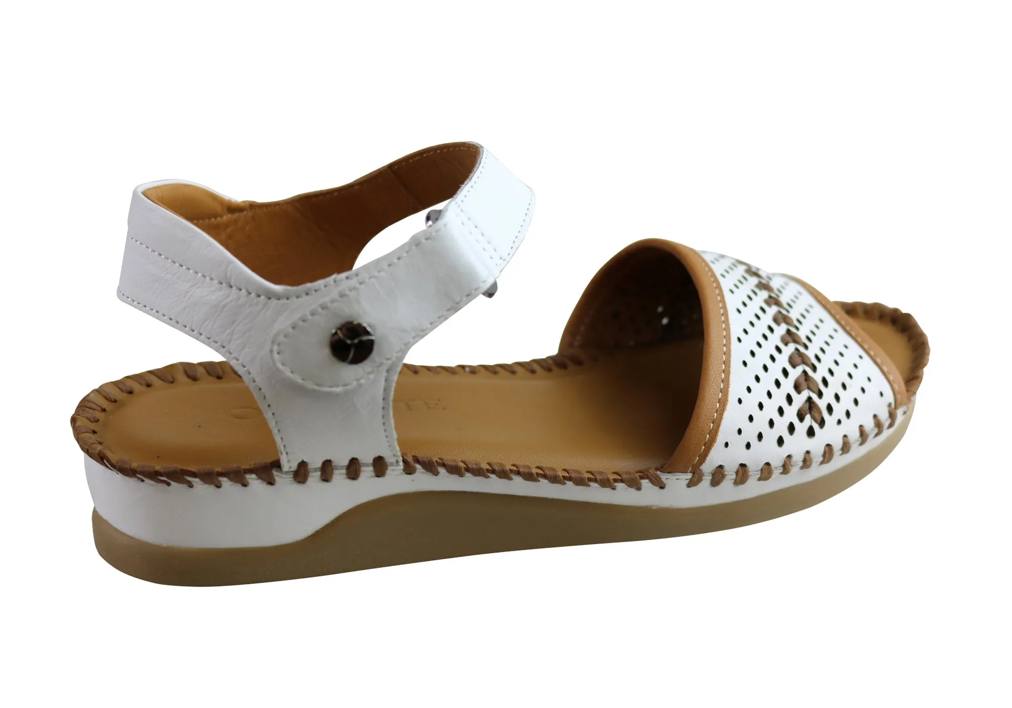 Orizonte Mellie Womens European Comfortable Leather Sandals