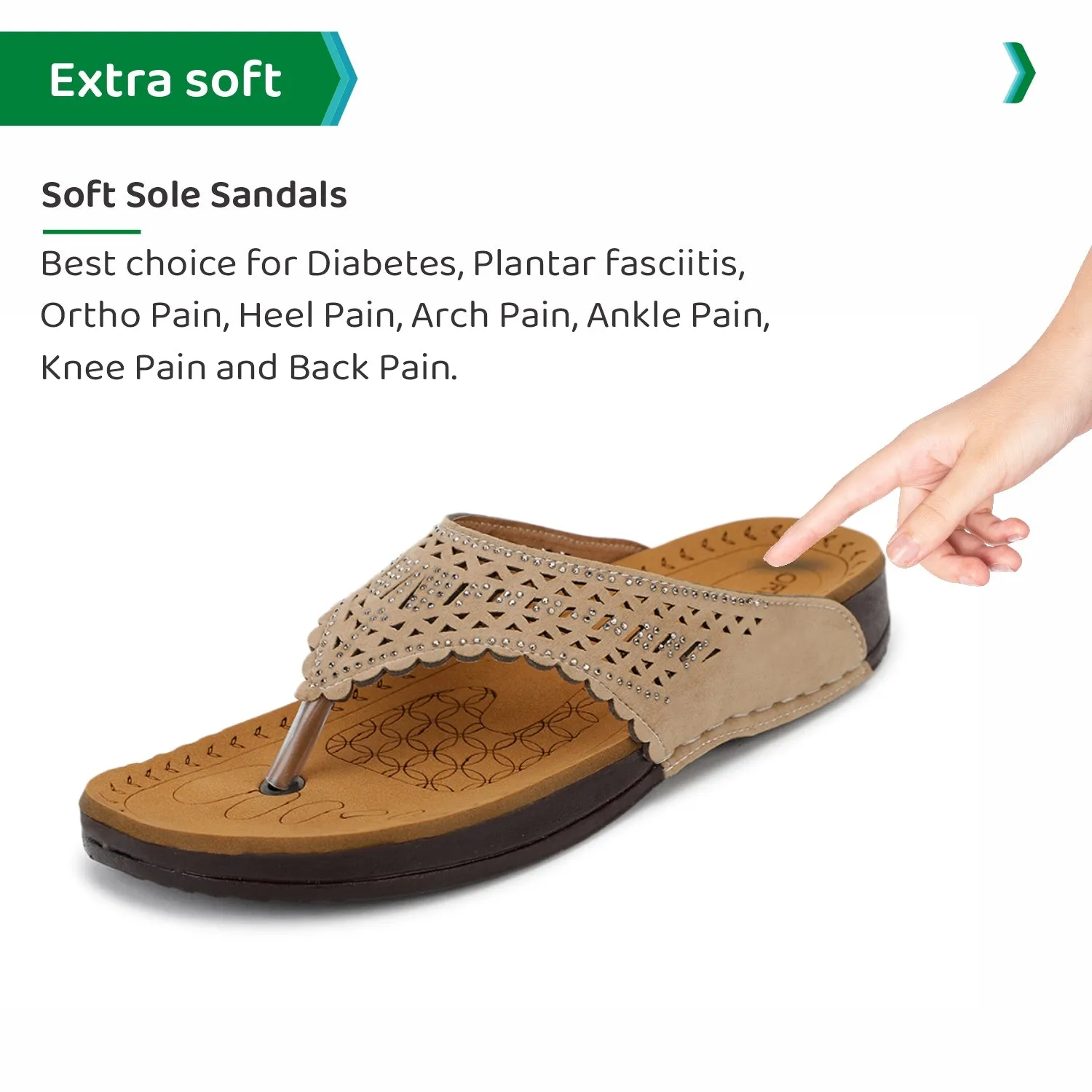 ORTHO JOY doctor Slipper for women  | Orthopedic Slippers