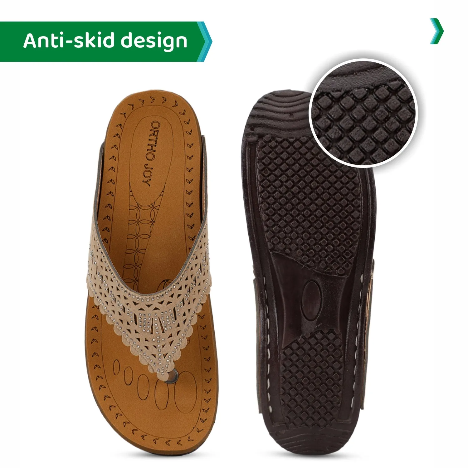 ORTHO JOY doctor Slipper for women  | Orthopedic Slippers