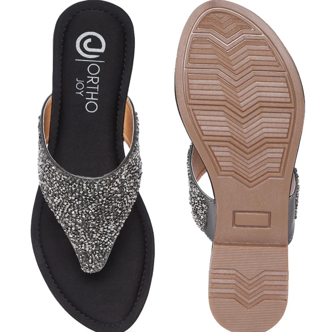 ORTHO JOY Fancy Doctor Slippers | Flat Sandals