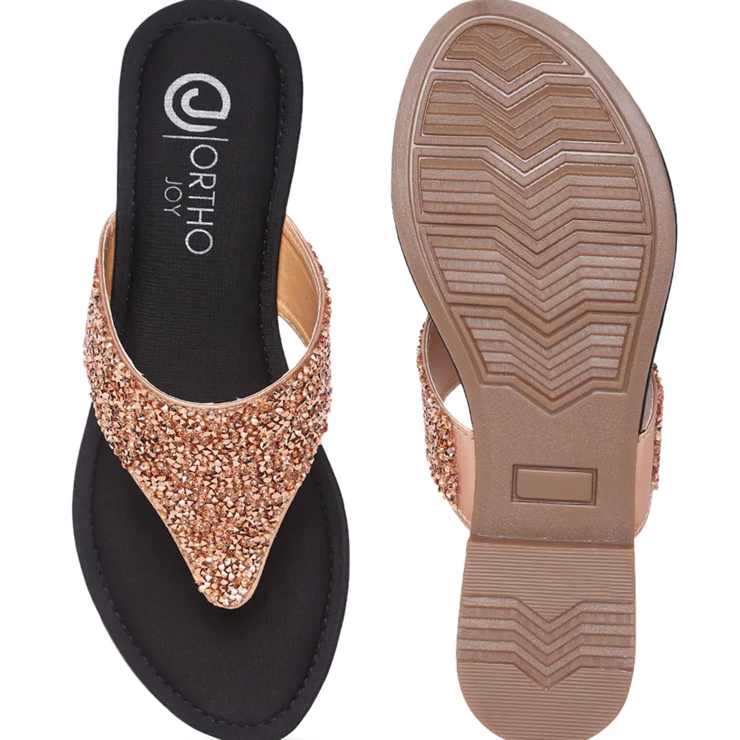 ORTHO JOY Fancy Doctor Slippers | Flat Sandals