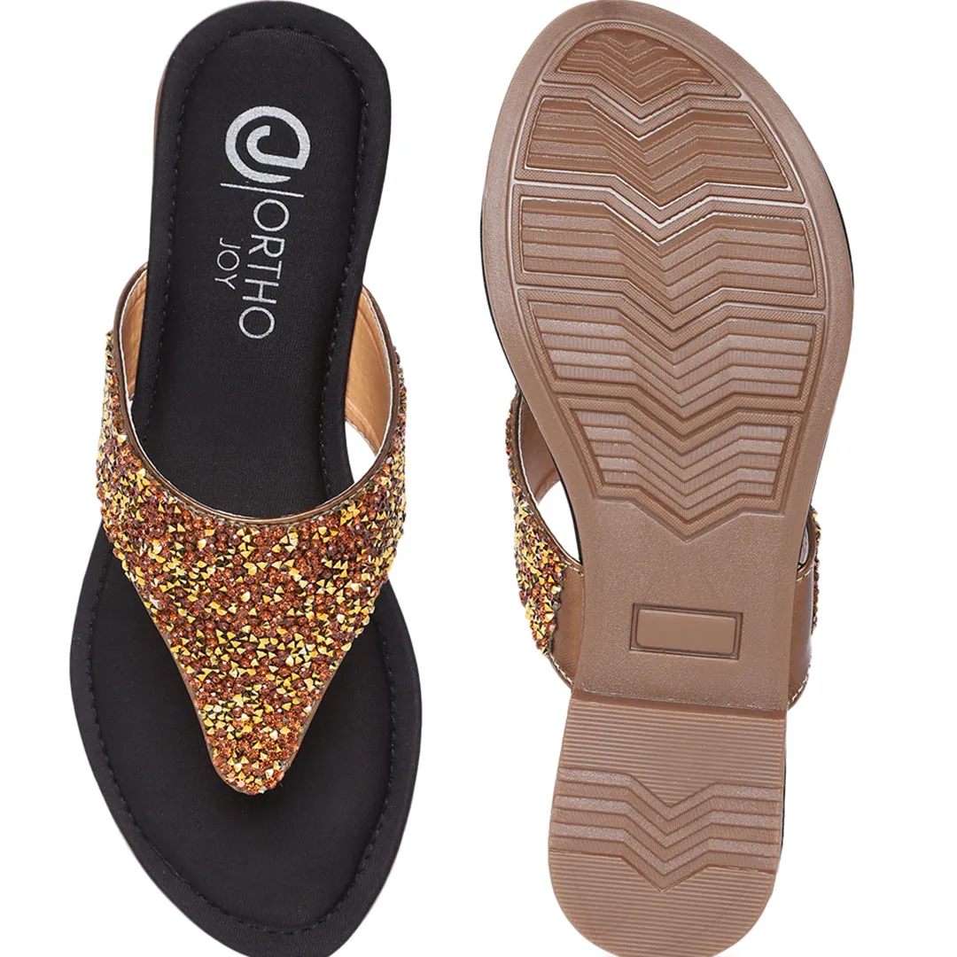 ORTHO JOY Fancy Doctor Slippers | Flat Sandals