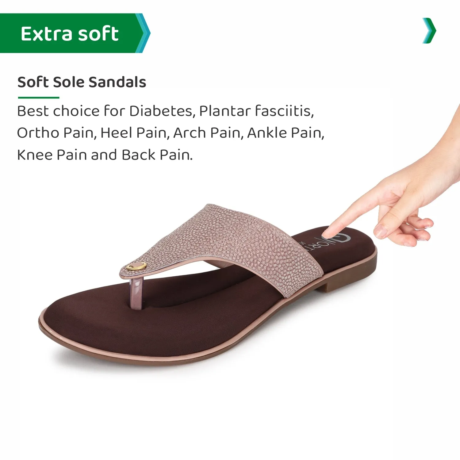 ORTHO JOY Fancy Slipper for women | Orthopedic Slippers