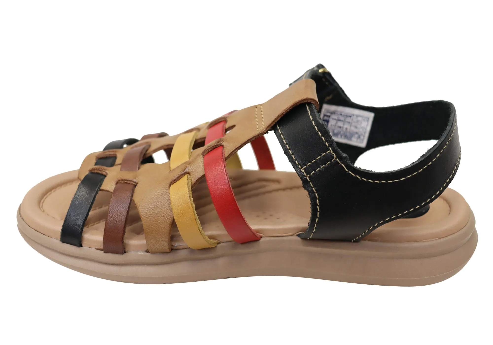 Pegada Eisha Womens Comfortable Leather Sandals Made In Brazil