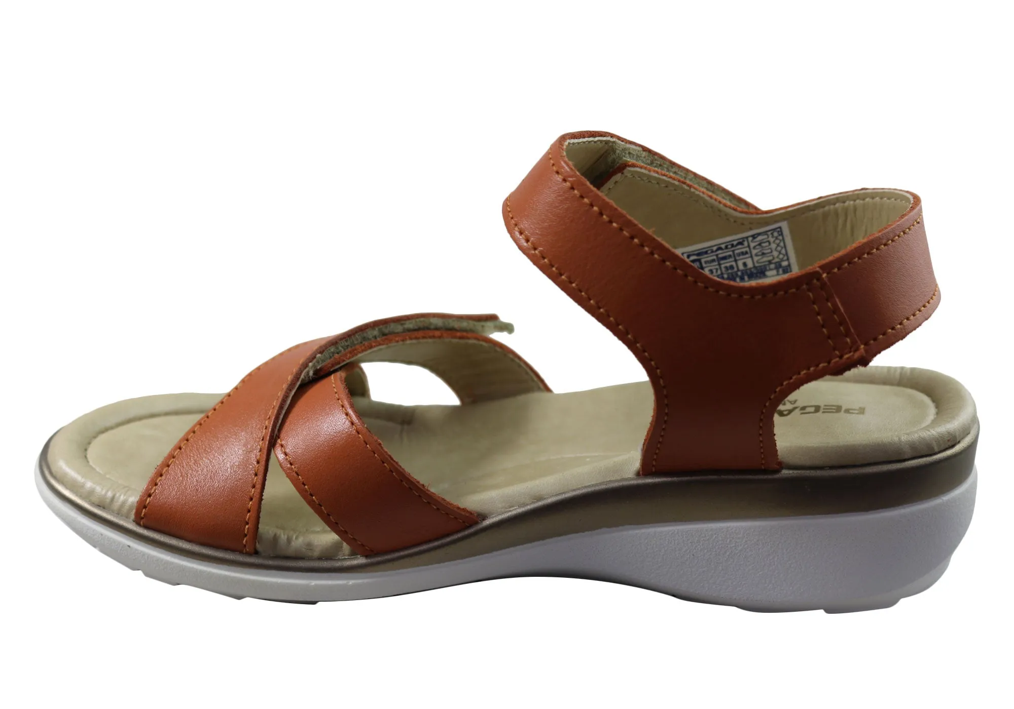 Pegada Kerala Womens Comfortable Leather Sandals Made In Brazil