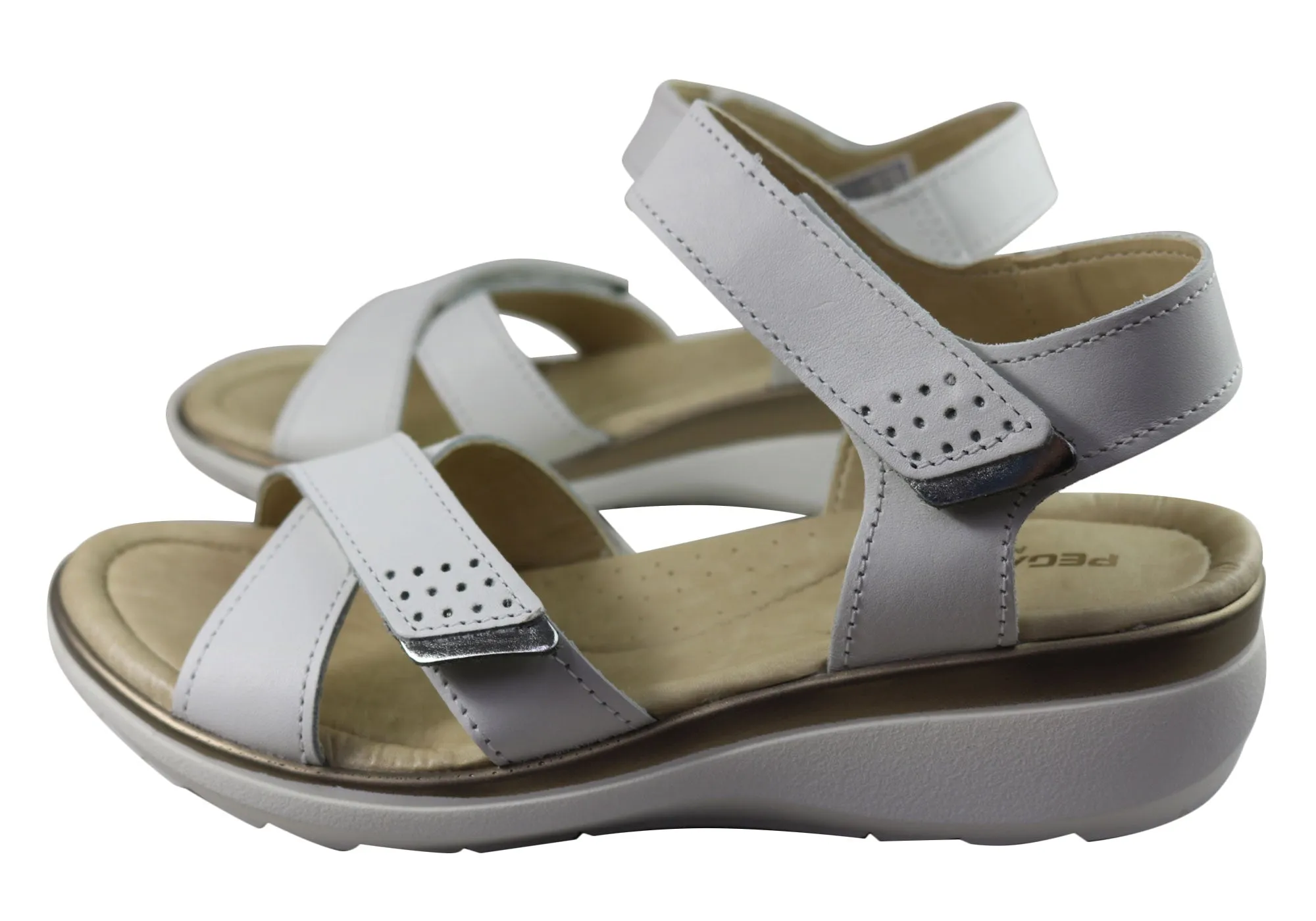 Pegada Kerala Womens Comfortable Leather Sandals Made In Brazil