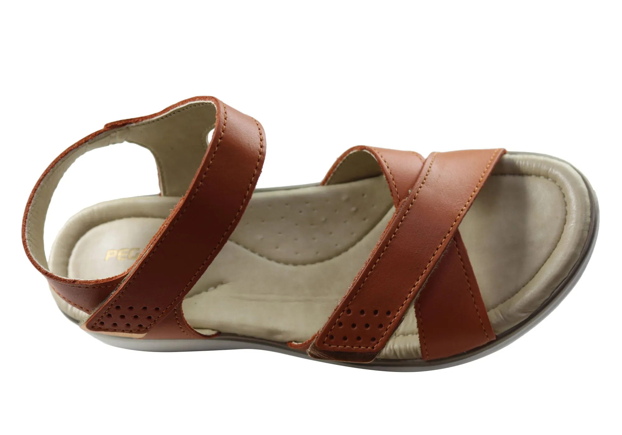 Pegada Kerala Womens Comfortable Leather Sandals Made In Brazil