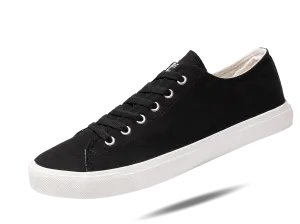 Retro Black/White Canvas Sneakers Unisex Size