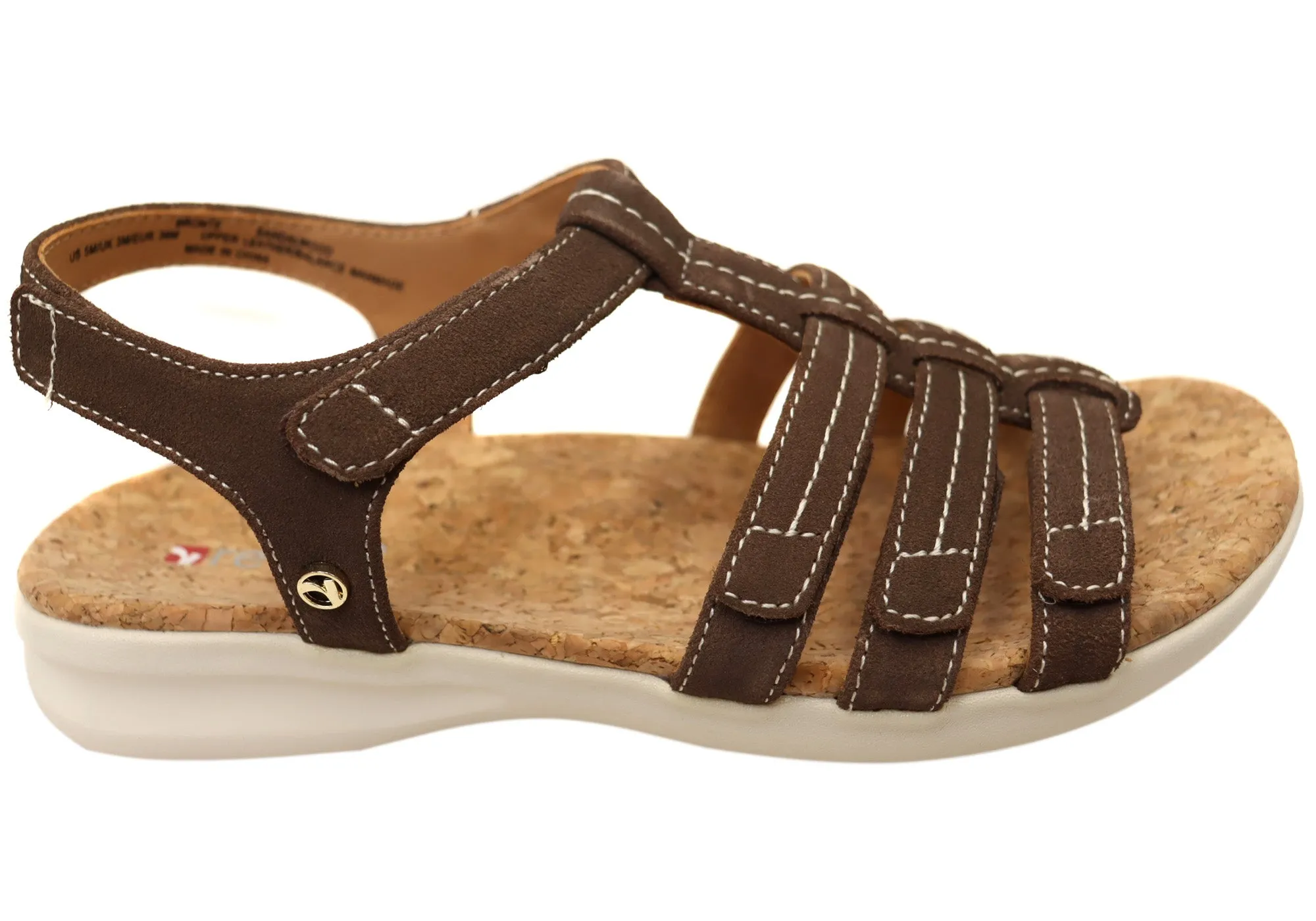 Revere Bronte Womens Comfortable Leather Sandals