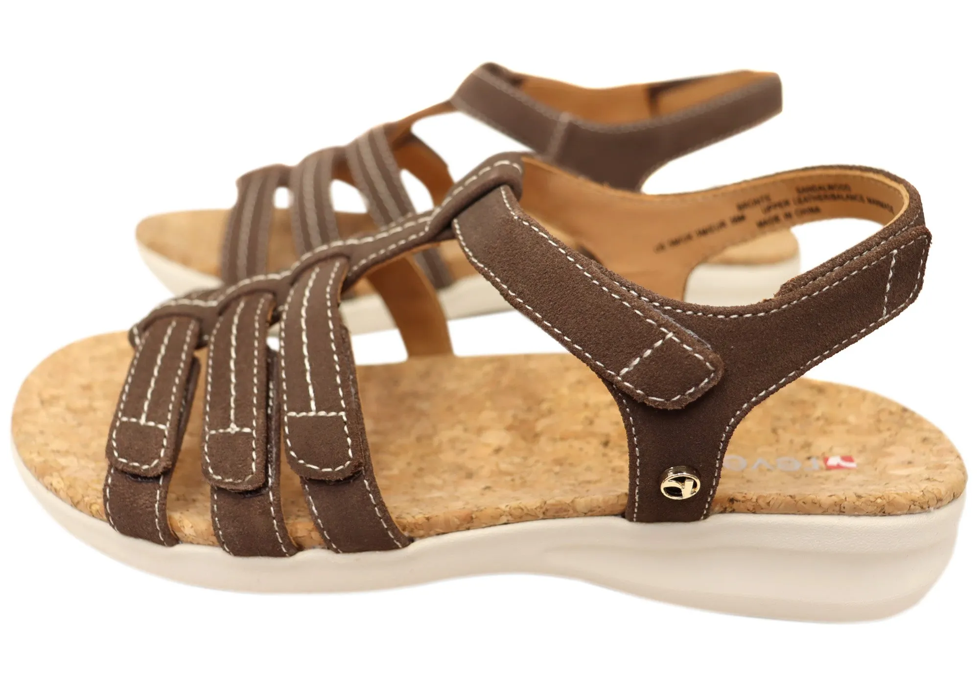 Revere Bronte Womens Comfortable Leather Sandals