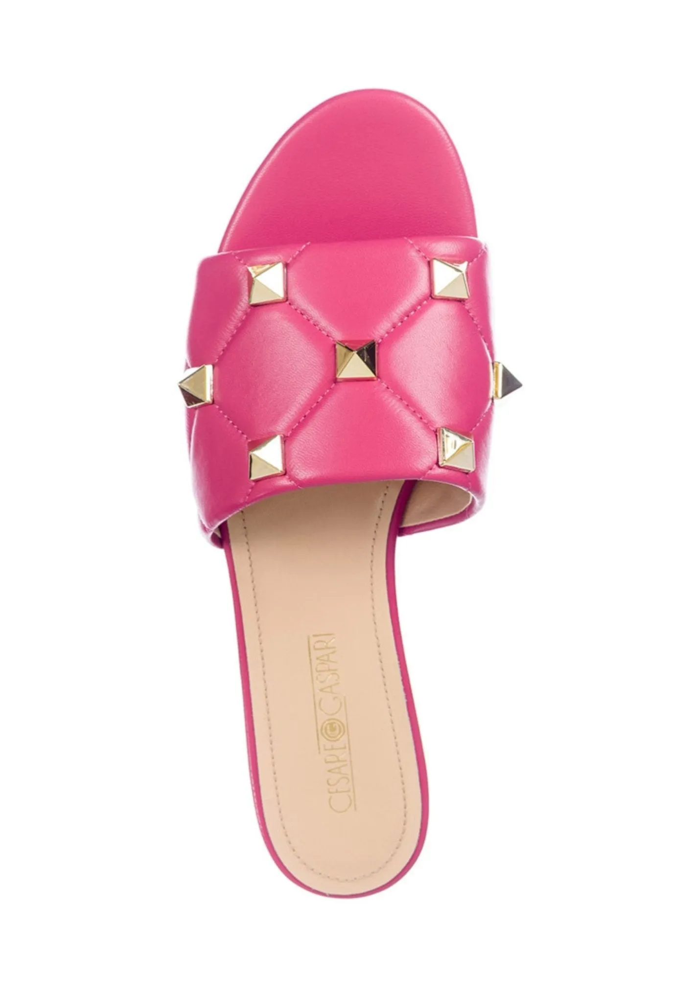 Rockstud Sandals Mila - Fucshia