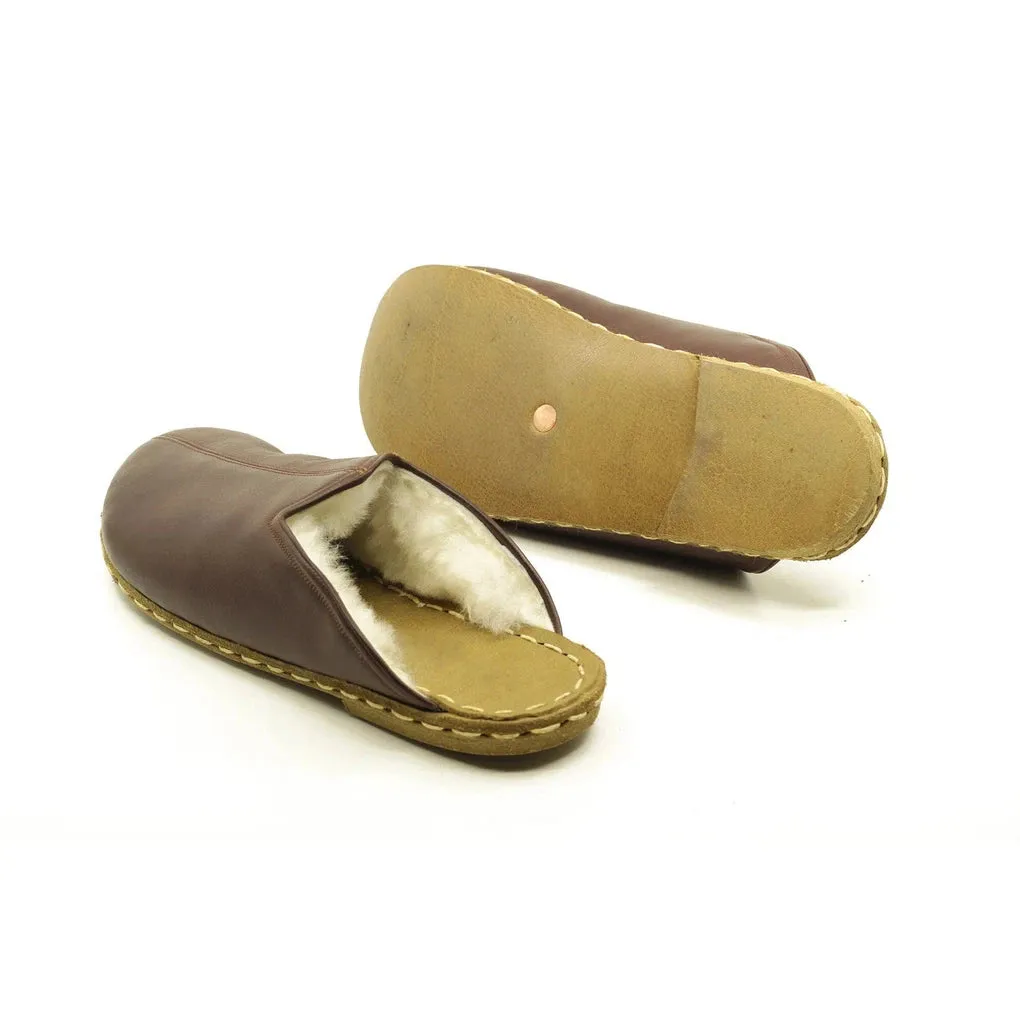 Sheepskin Bitter Brown Women's Slippers