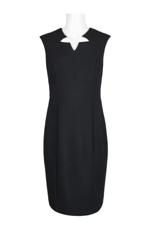 Sleek Cutout Sleeveless Bodycon Dress with Zipper Detail in Luxurious Crepe