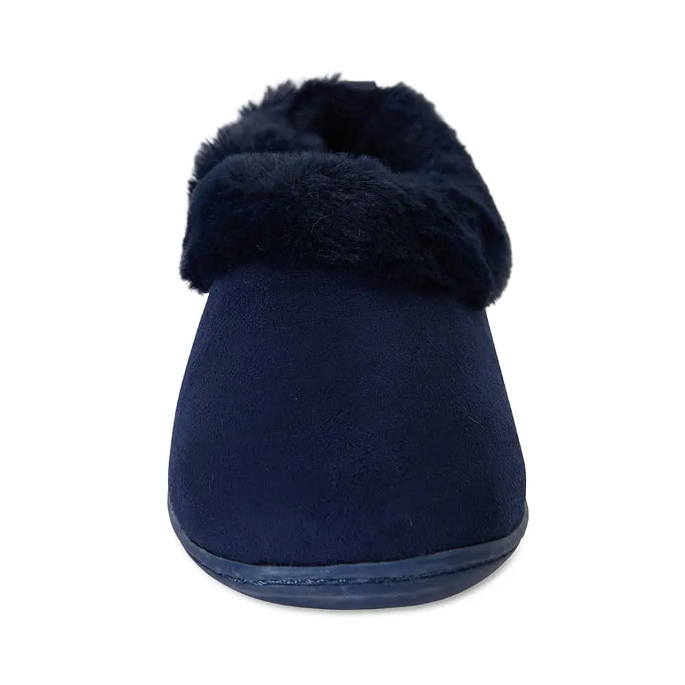 Sundae Slipper in Navy Fabric