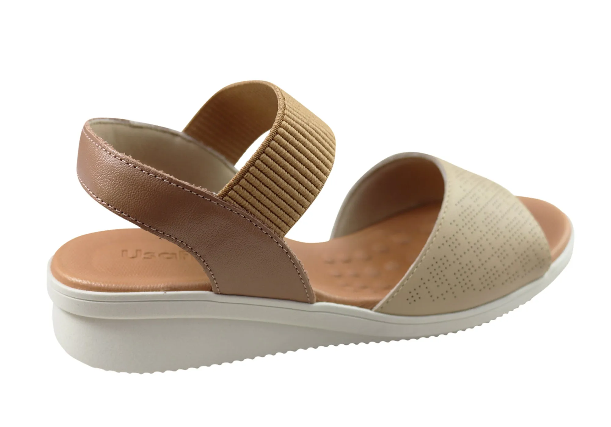 Usaflex Darling Womens Comfortable Leather Sandals Made In Brazil