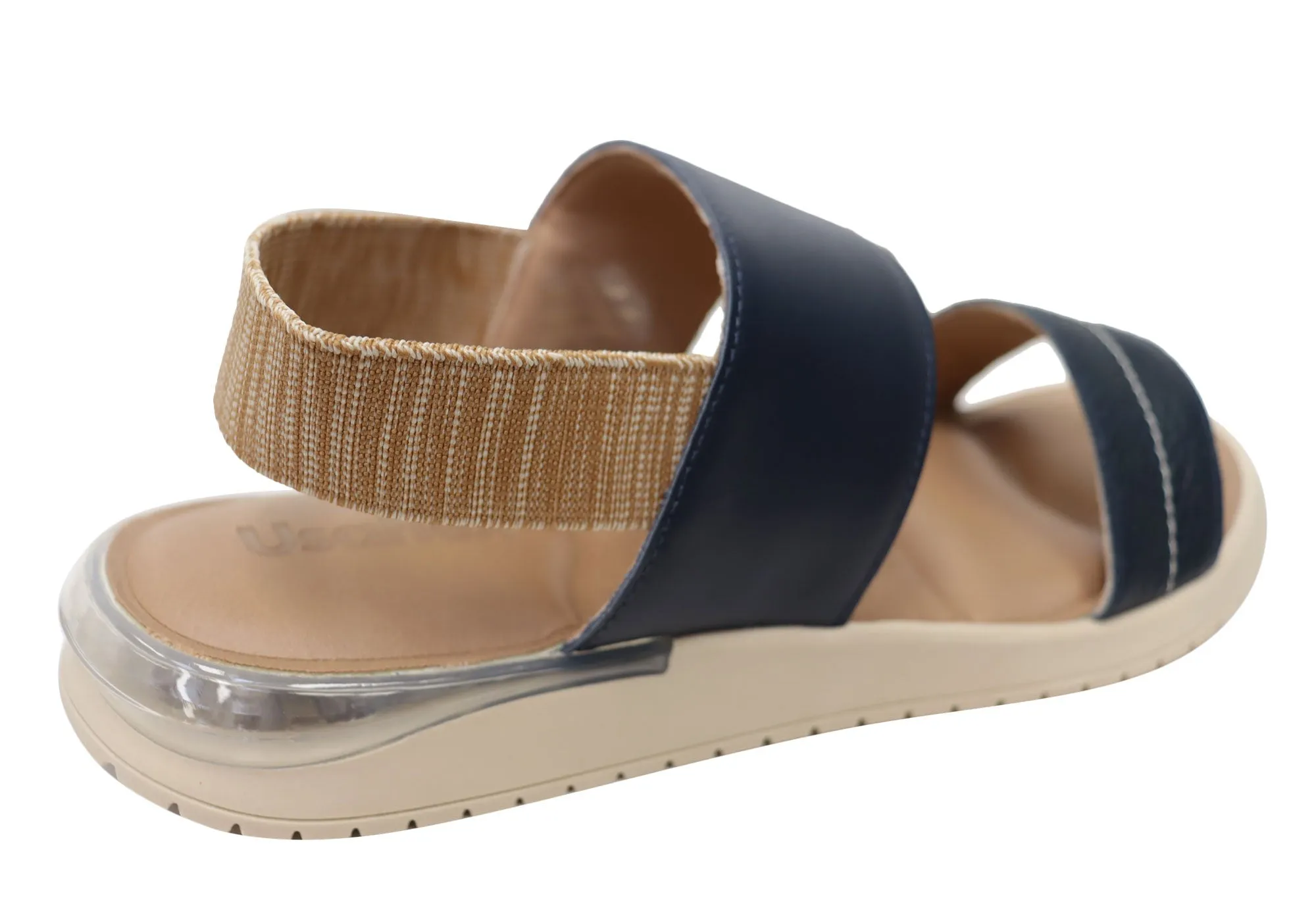 Usaflex Villa Womens Comfortable Leather Sandals Made In Brazil