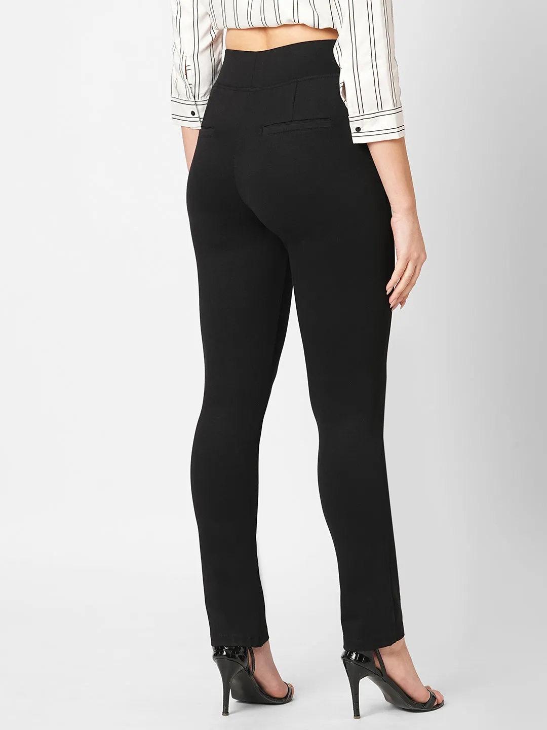 Women High-Rise Straight Treggings