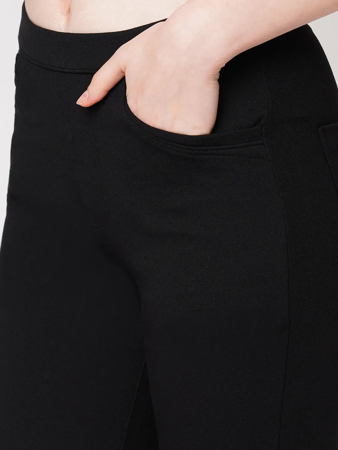 Women High-Rise Straight Treggings