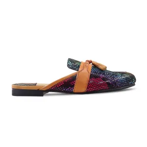 Zoie - Men's Rainbow Printed Leather Slipper